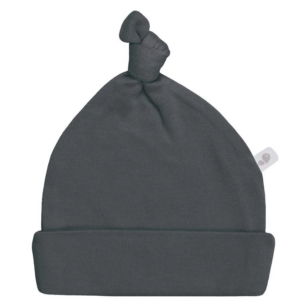 Perlimpinpin Bamboo Knot Hat - Charcoal