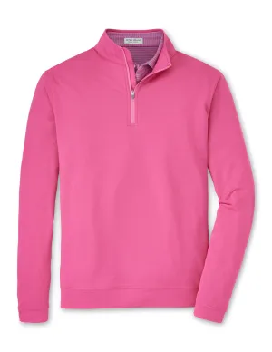 Peter Millar Perth Performance Quarter-Zip - Pink Ruby