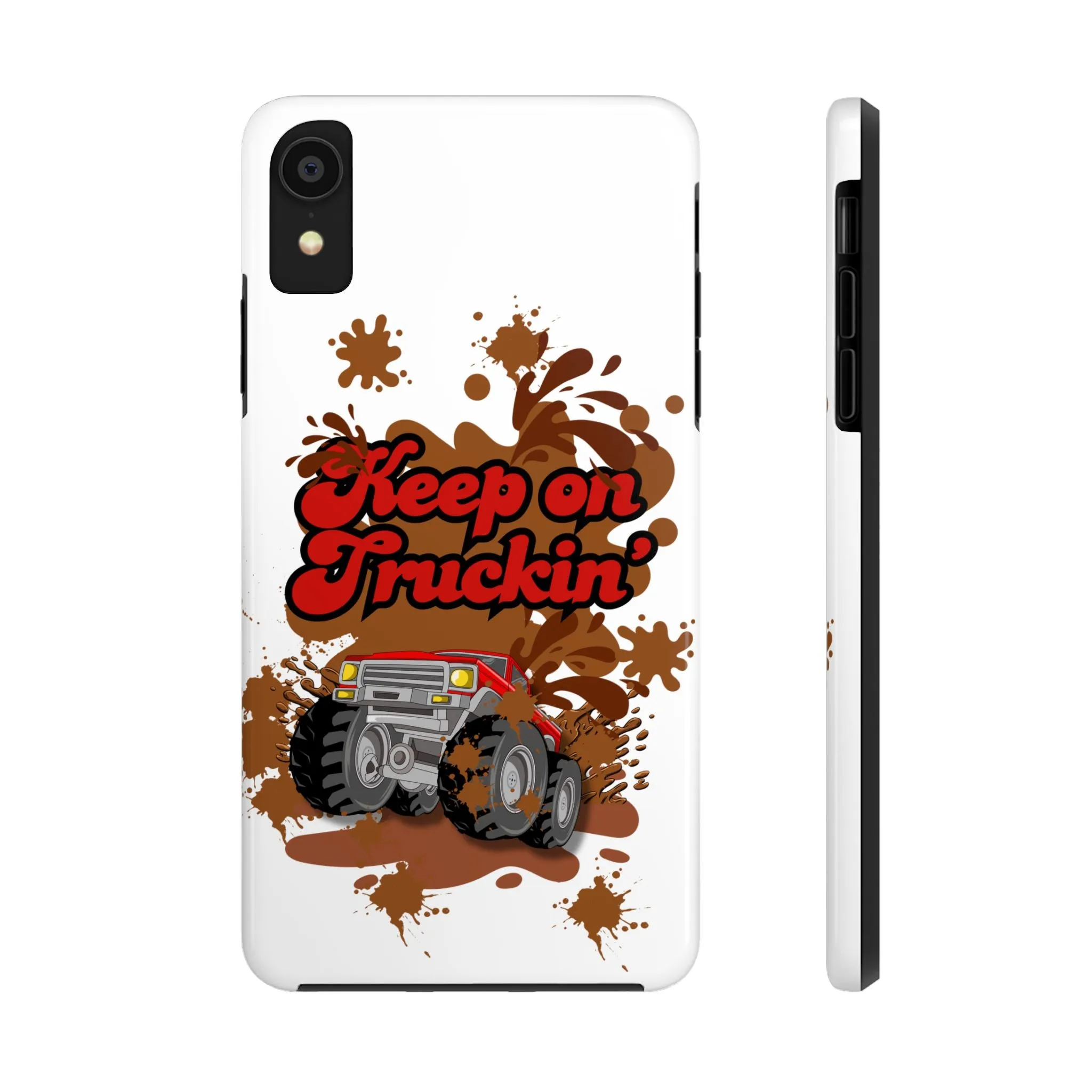 Phone Case - Keep on Truckin Monster Truck Slinging Mud Off-road