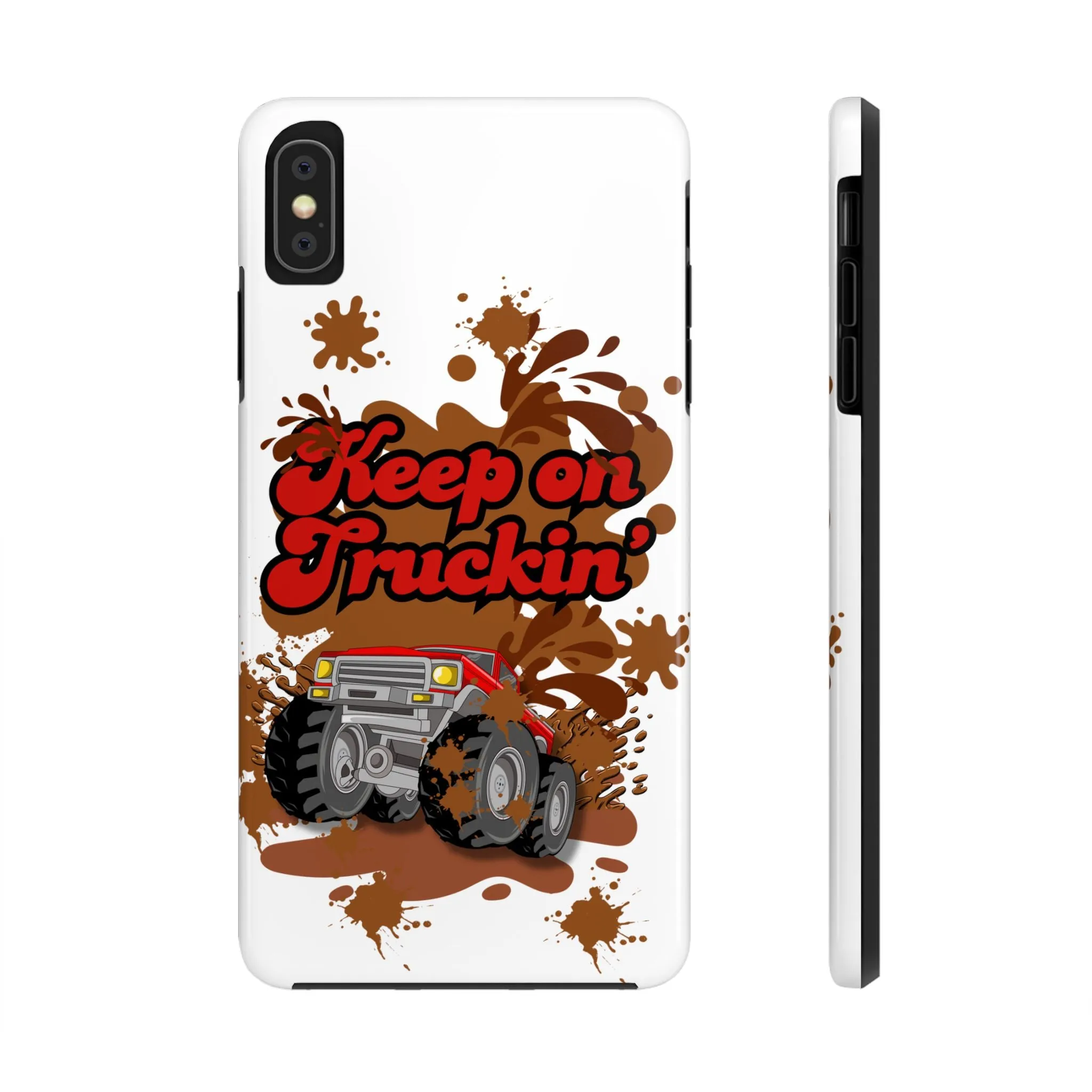 Phone Case - Keep on Truckin Monster Truck Slinging Mud Off-road