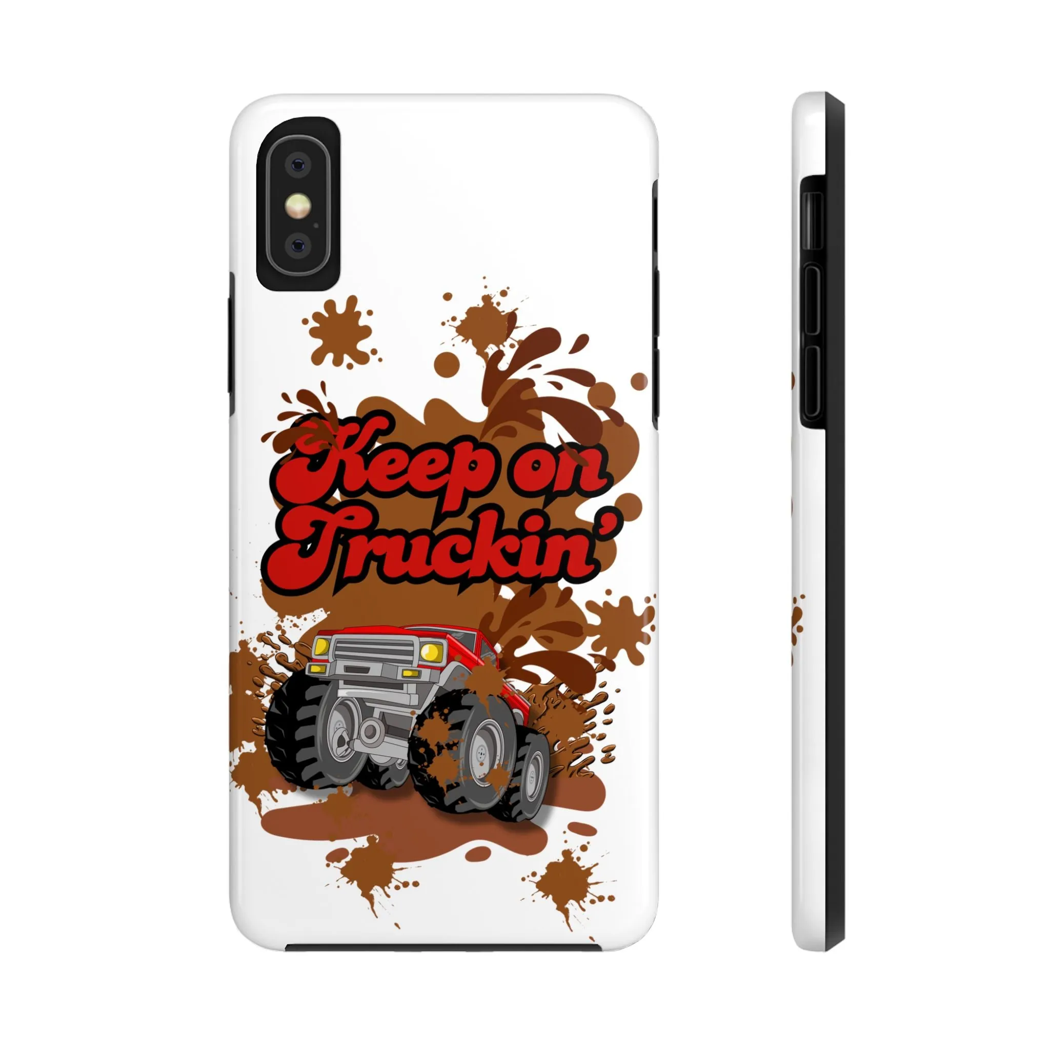 Phone Case - Keep on Truckin Monster Truck Slinging Mud Off-road