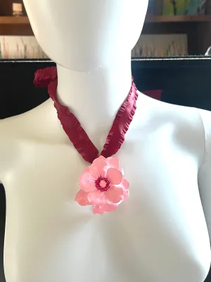 Pink Flower Pendant