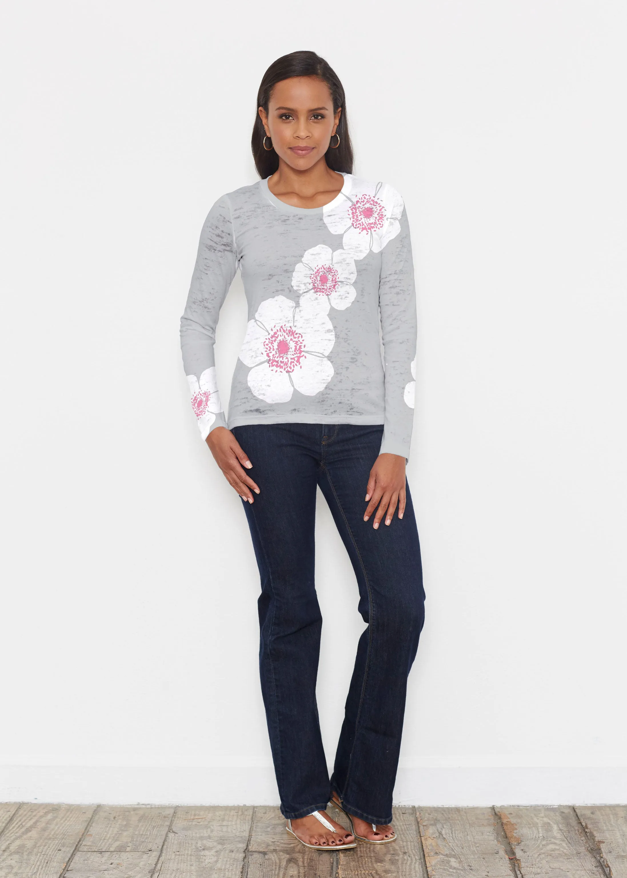 Poppy Grey (7016) ~ Signature Long Sleeve Crew Shirt