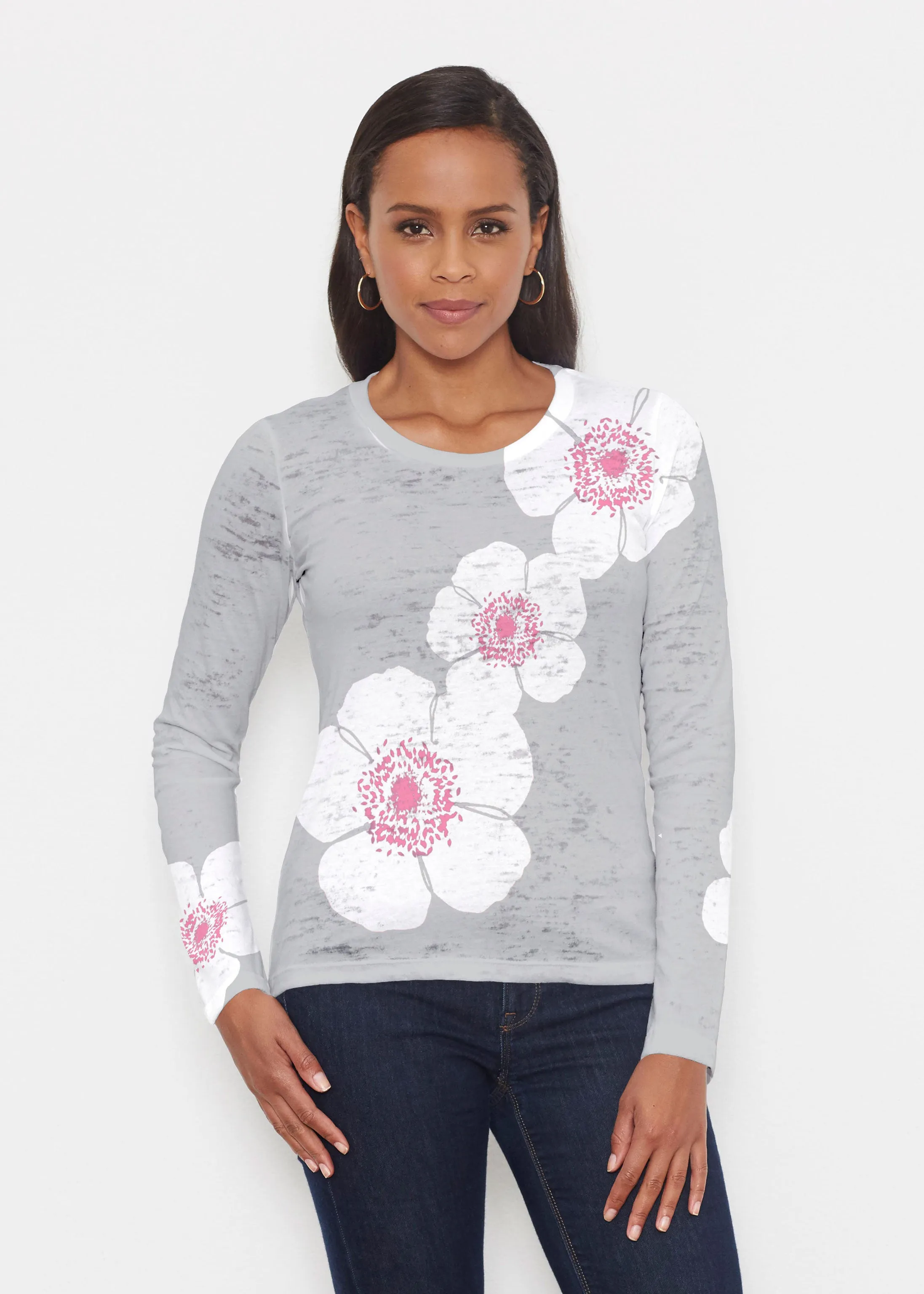 Poppy Grey (7016) ~ Signature Long Sleeve Crew Shirt