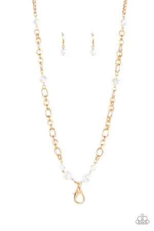 Prismatic Pick-Me-Up - Gold Lanyard