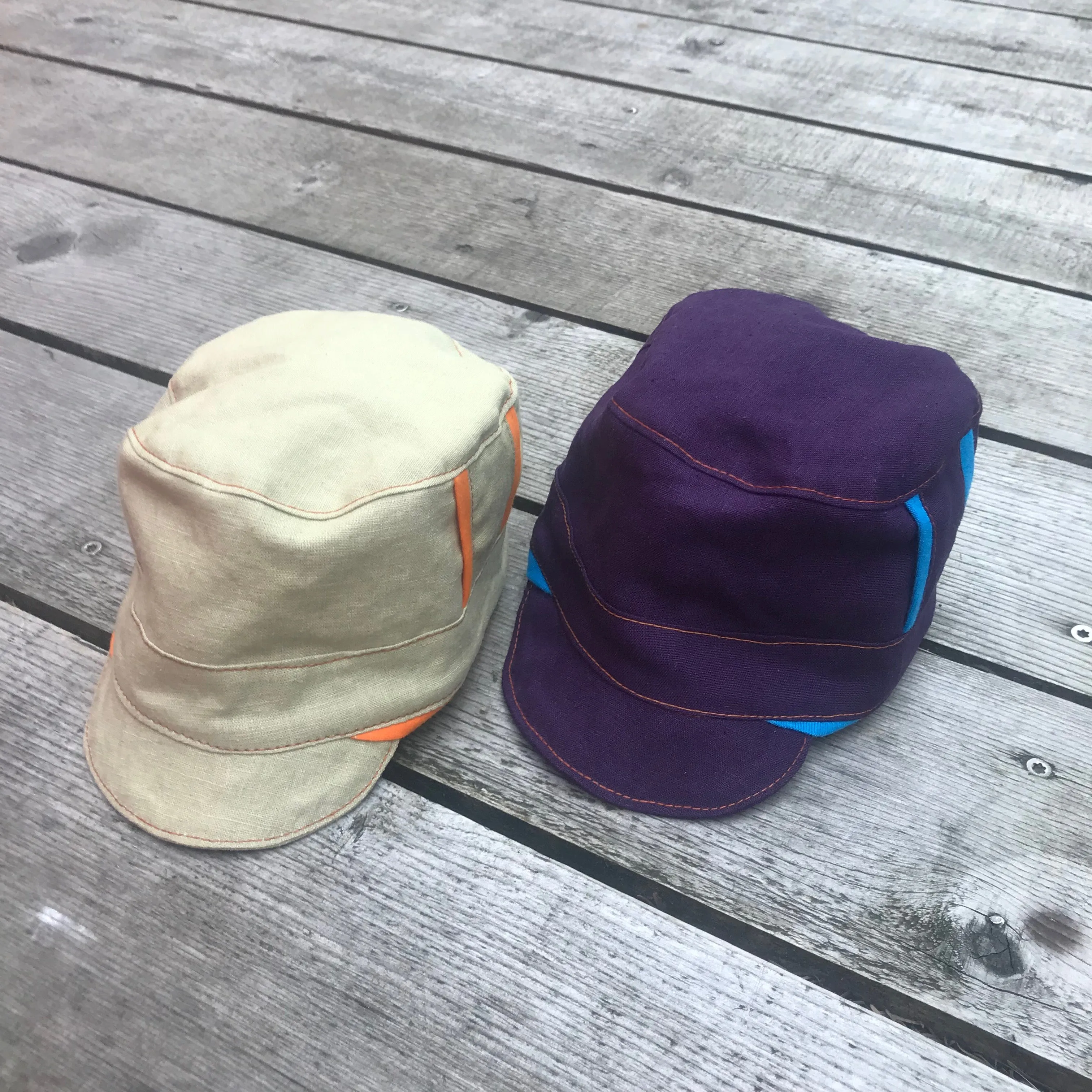 Purple Organic Hemp Conductor Hat