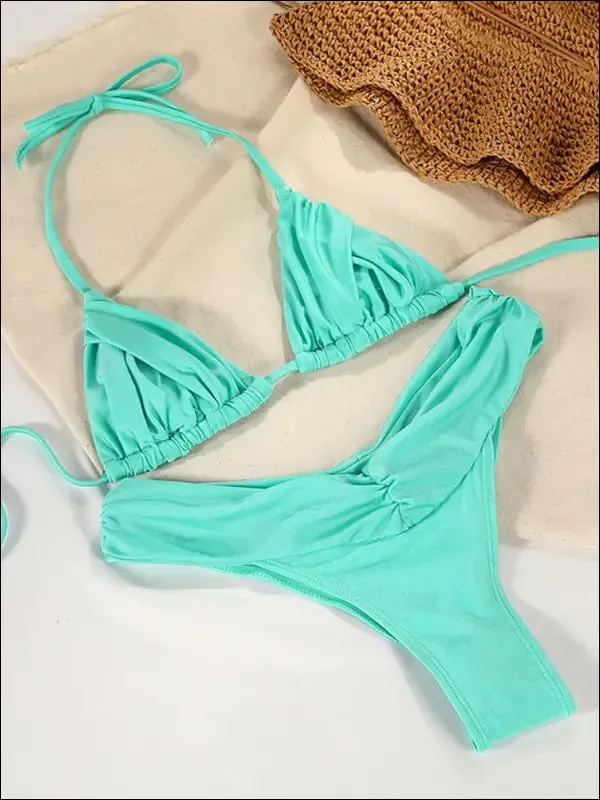 Quality high cut bikini set for women-elegant swimsuit