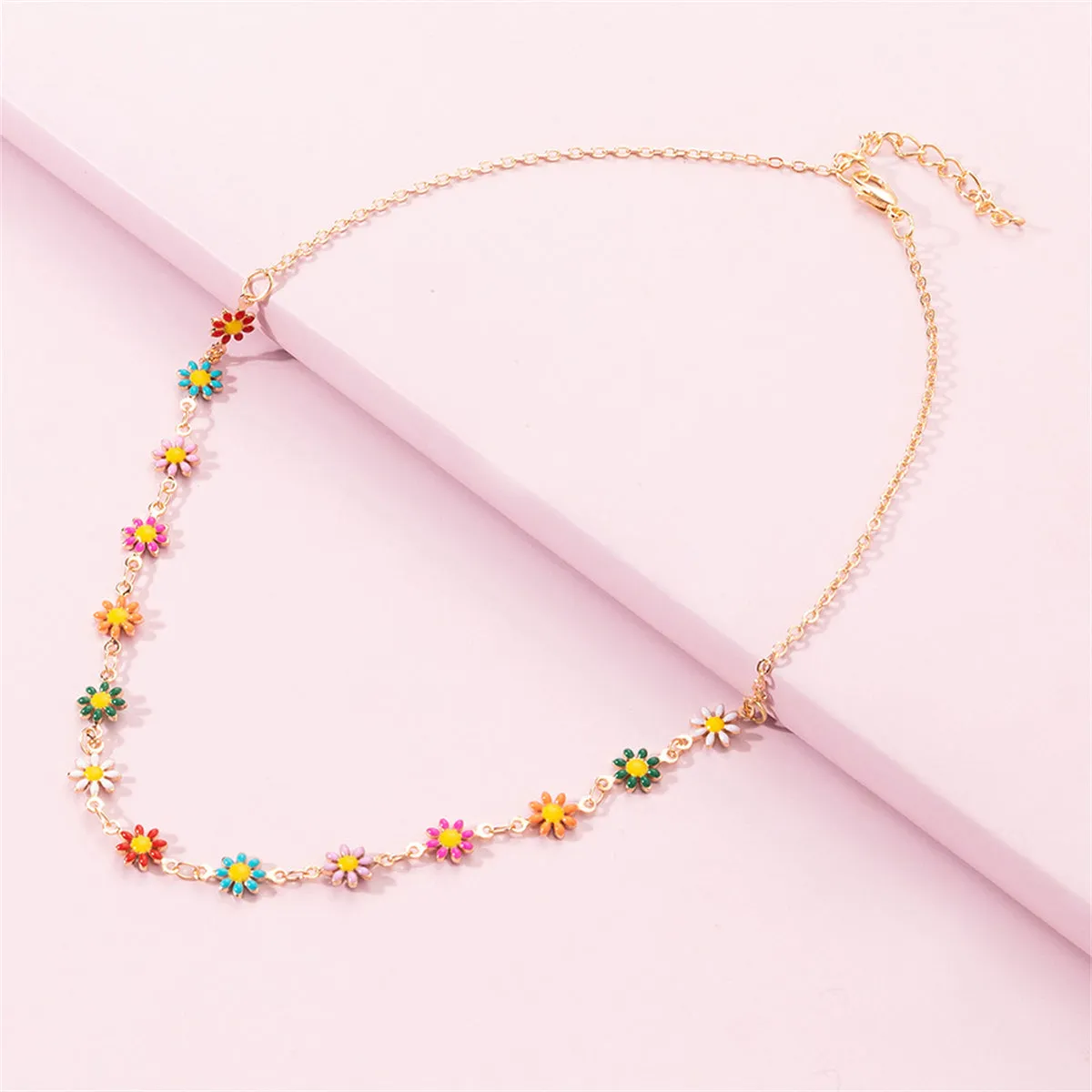 Red & Orange Multicolor Mum Station Necklace
