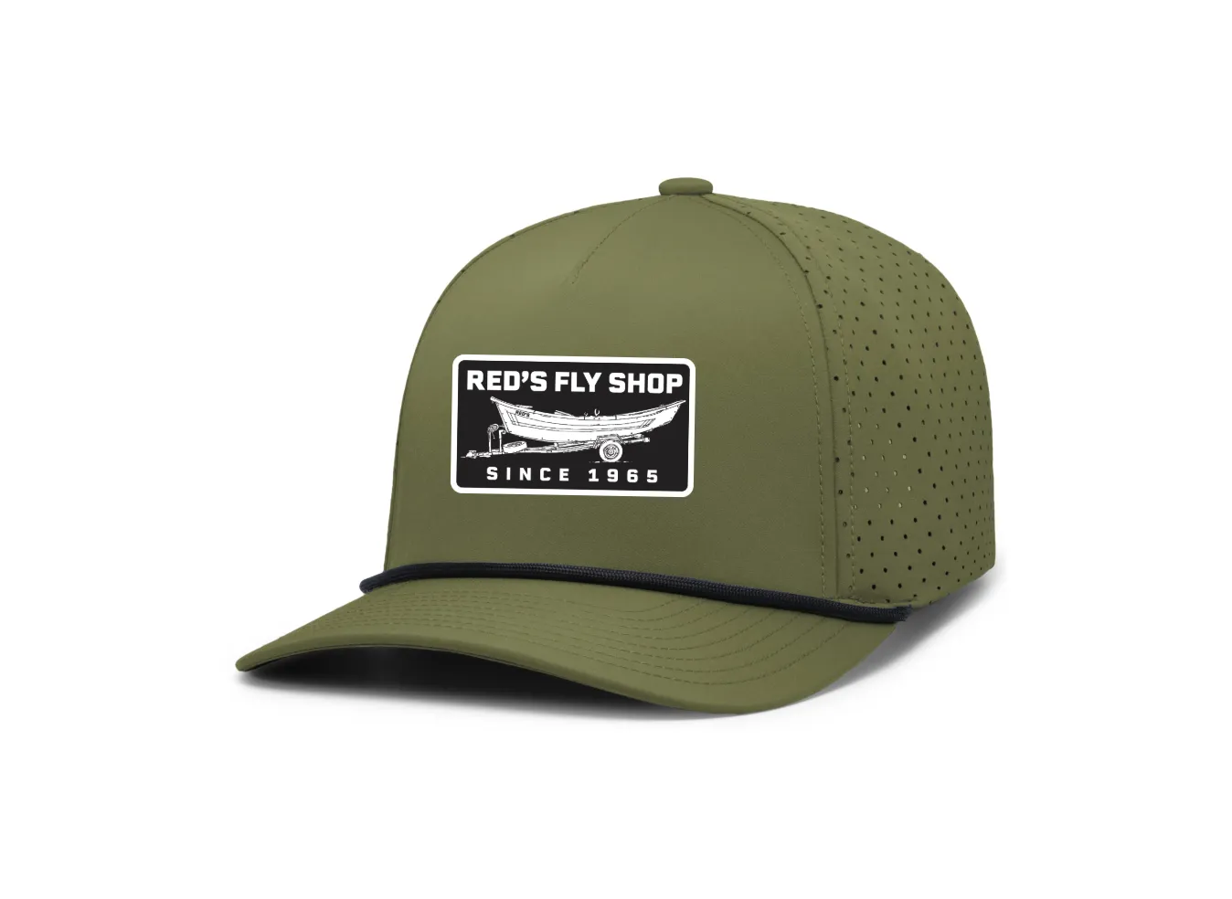 Red's Drift Boat Patch Trucker Hat