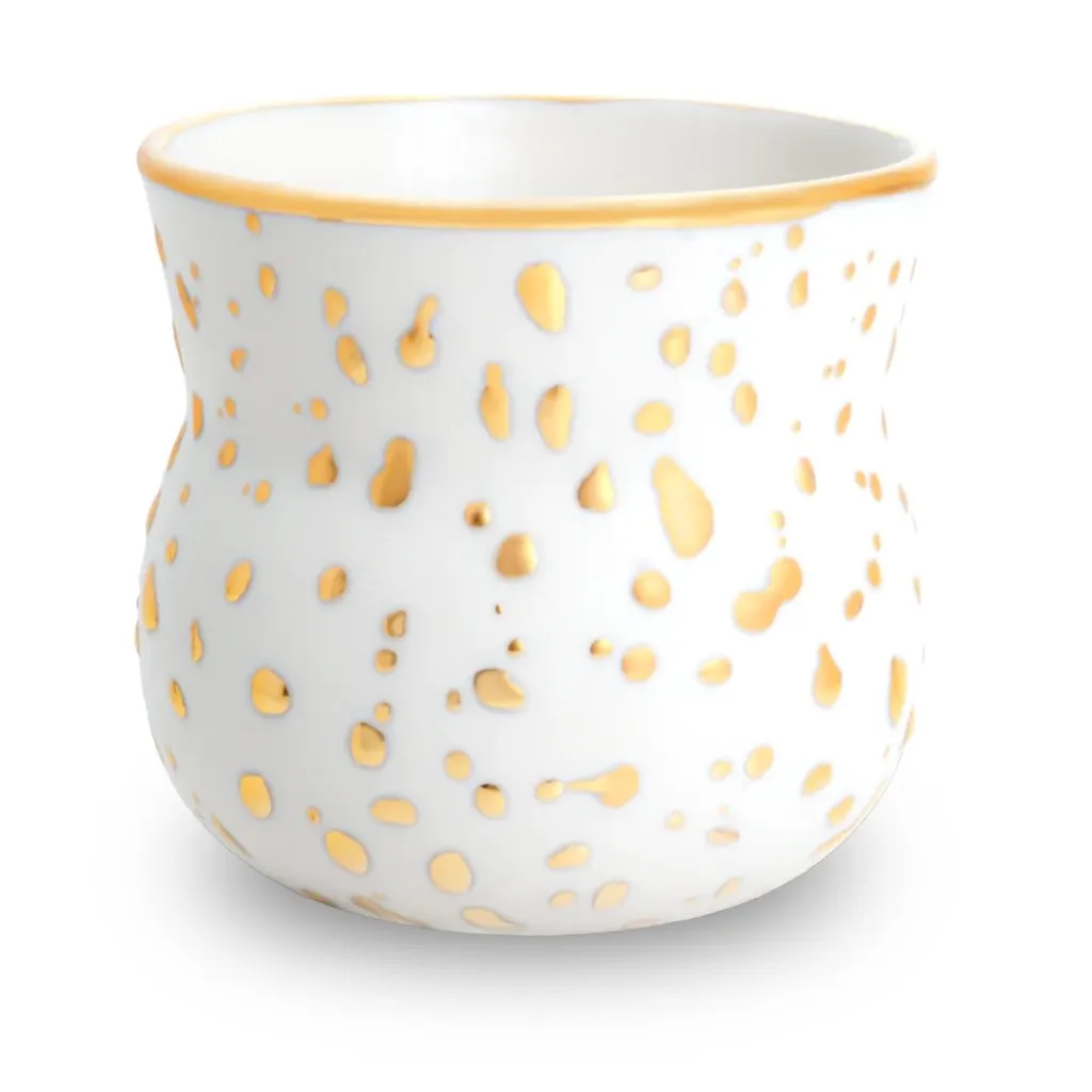 Regn - Gold Oval Coffee Cup