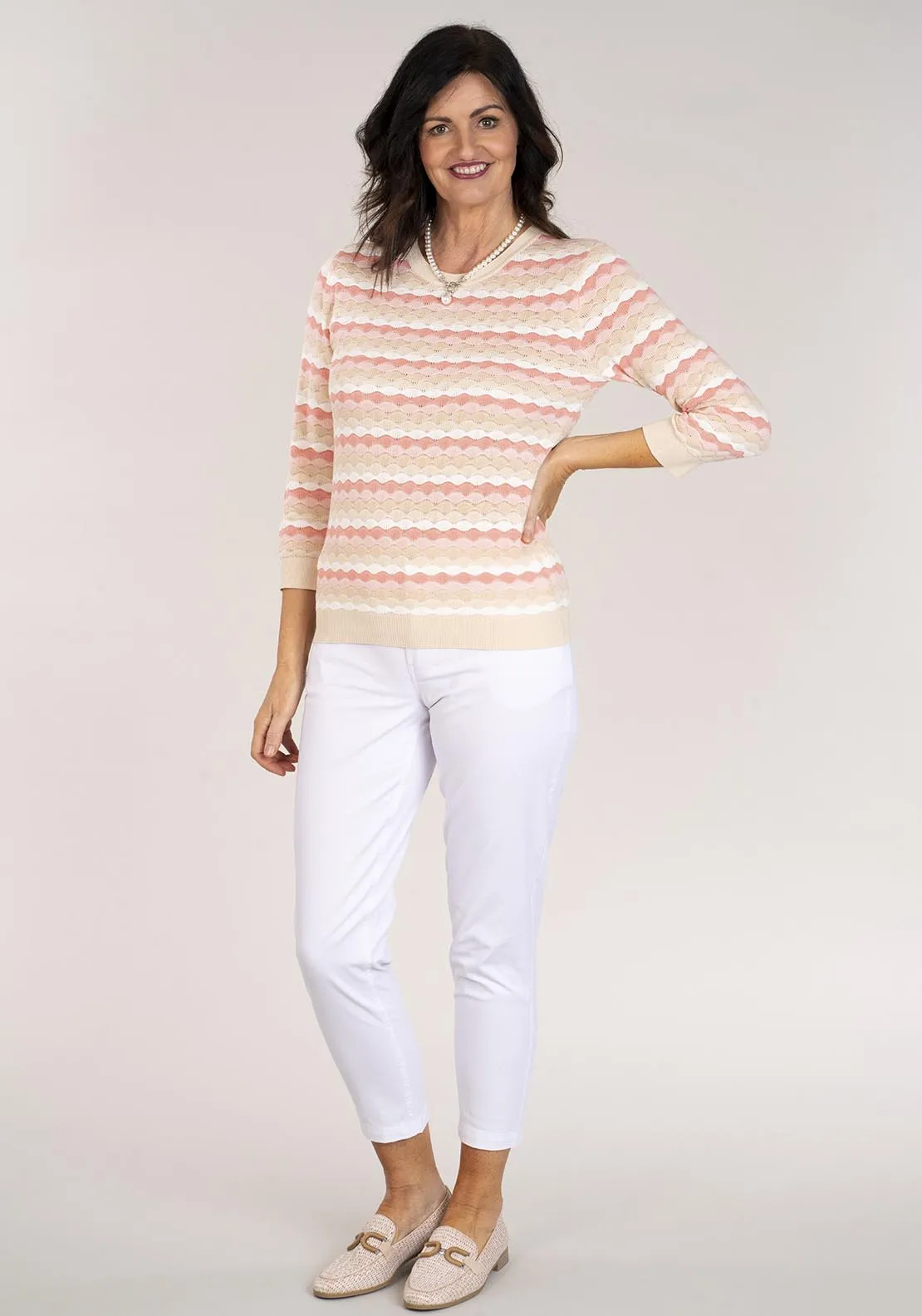 Relaxed Chino Trouser - White