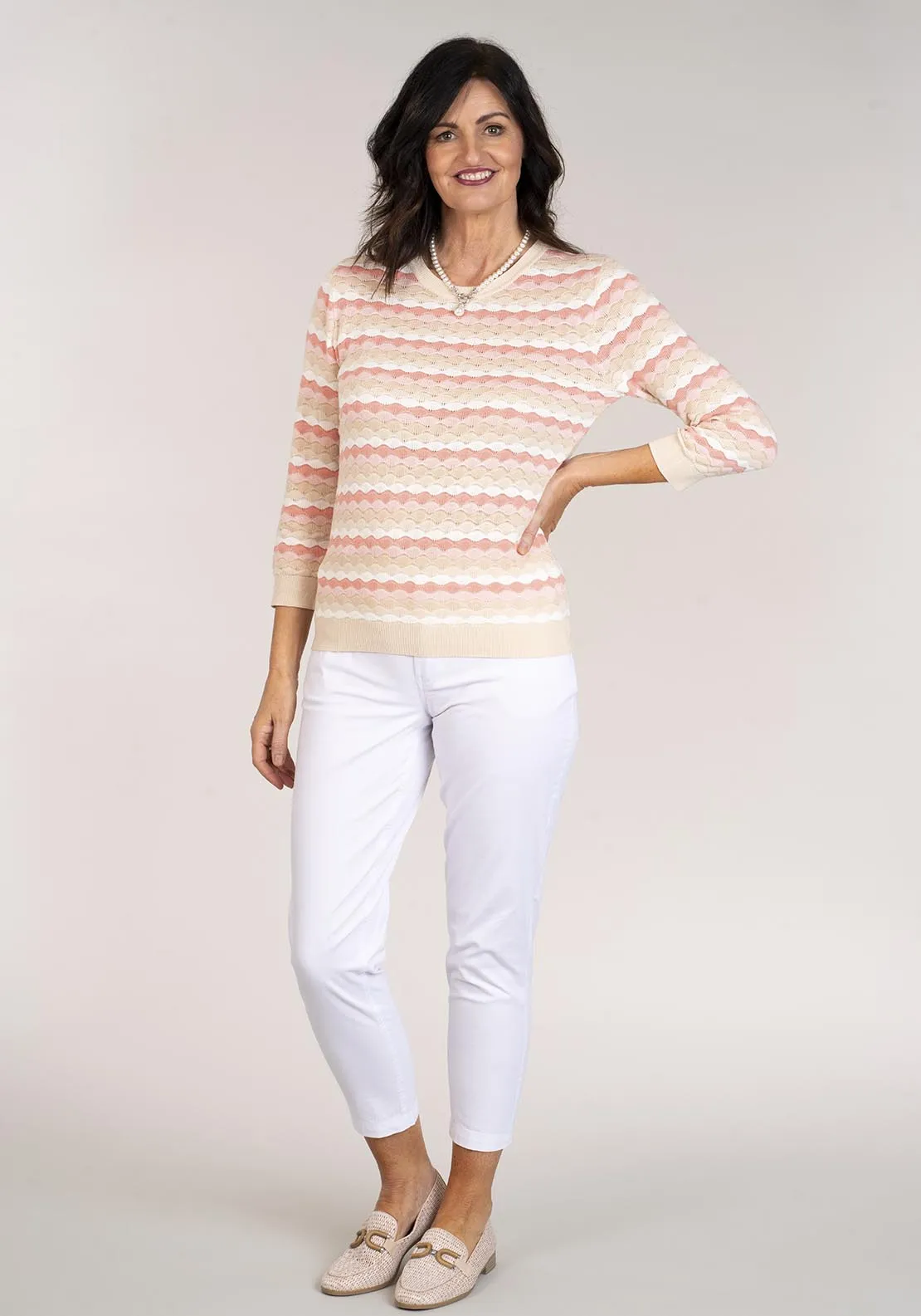 Relaxed Chino Trouser - White