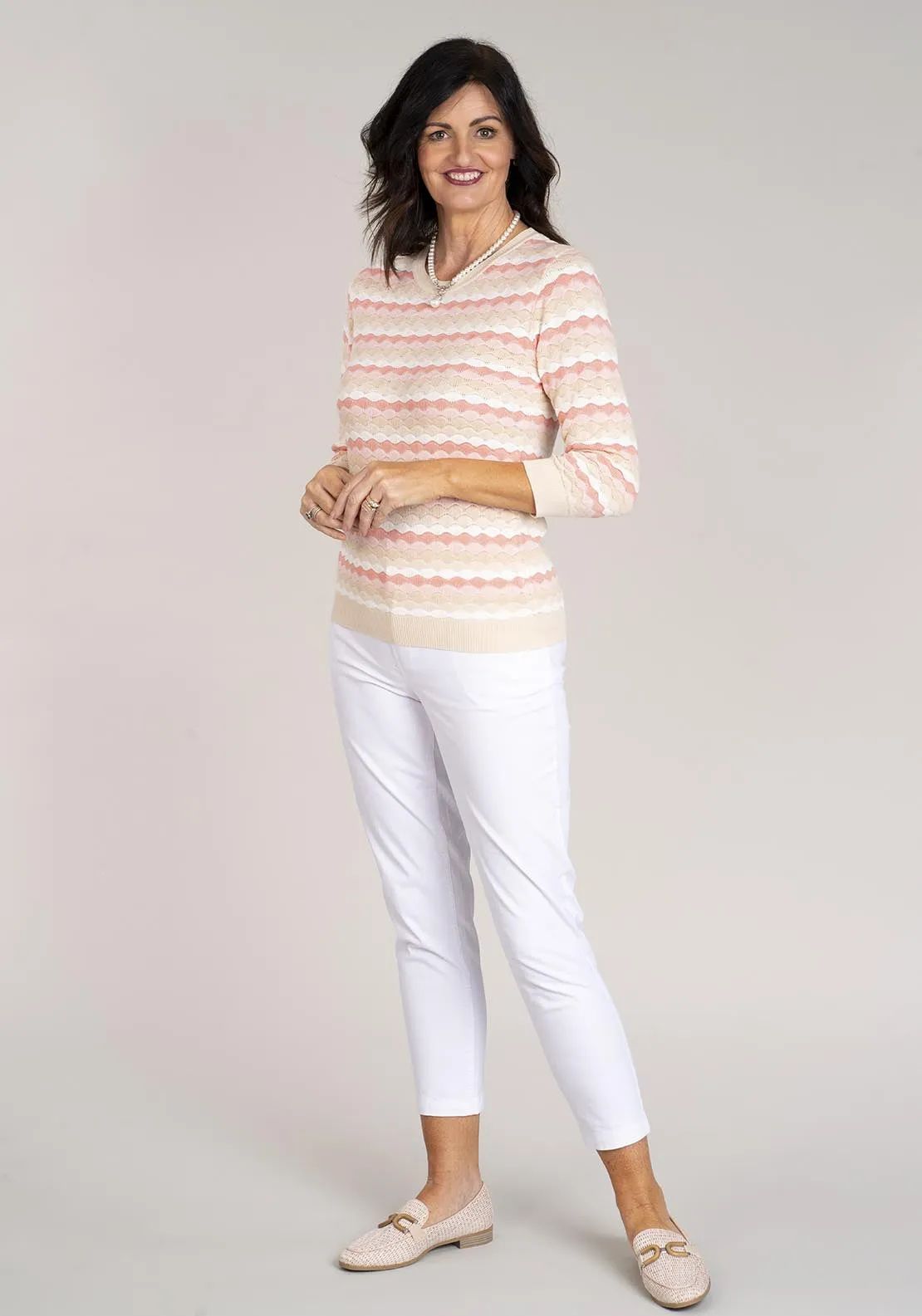 Relaxed Chino Trouser - White