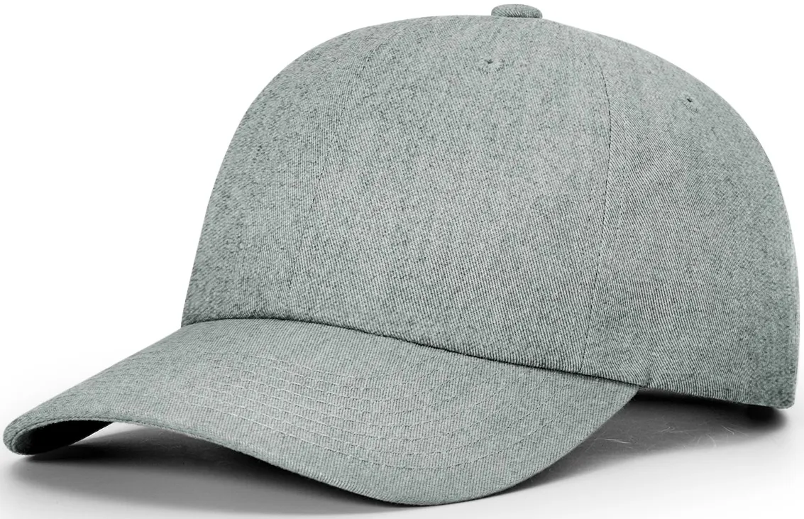 Richardson Premium Cotton Dad Hat Heather Grey