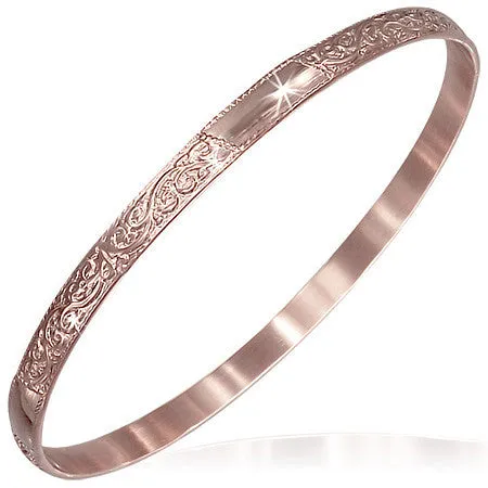 Rose Design Bangle