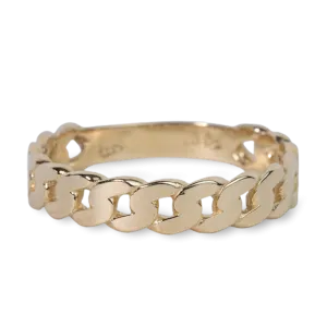 Rose Gold Mini Cuban Ring