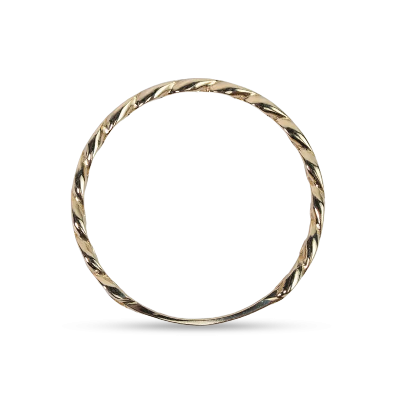 Rose Gold Mini Cuban Ring