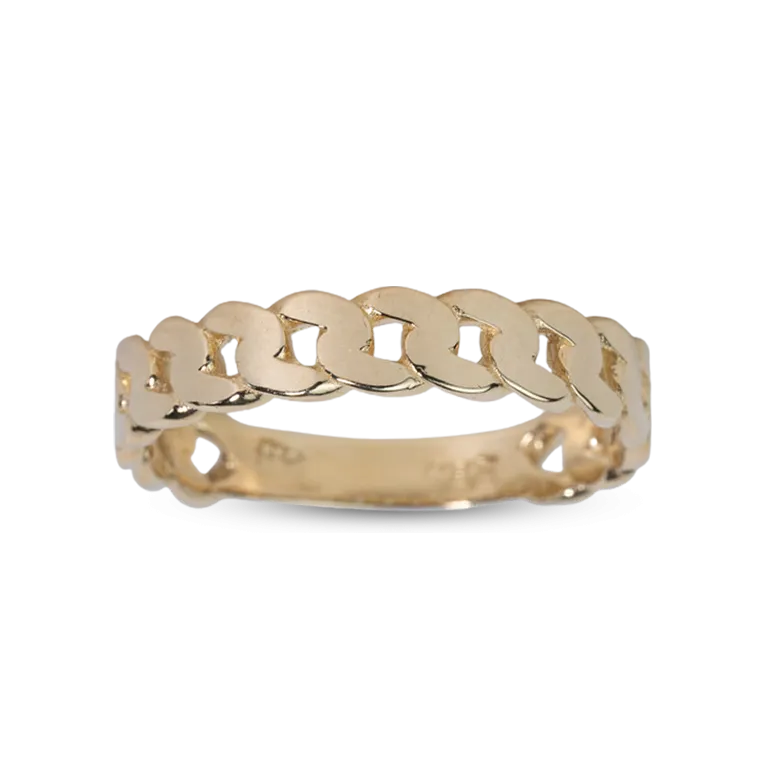 Rose Gold Mini Cuban Ring