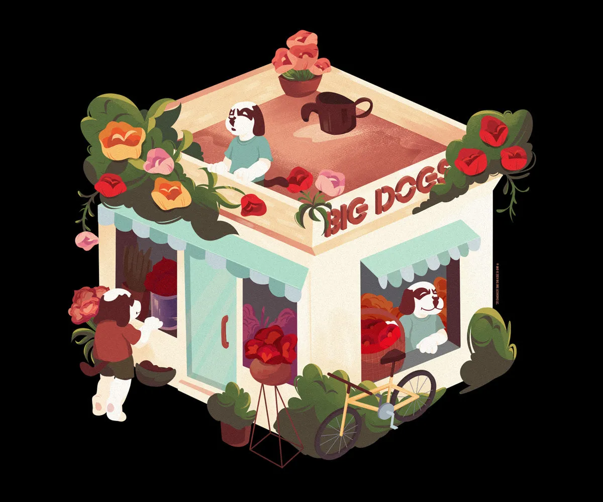 Roses Flower Shop T-shirt