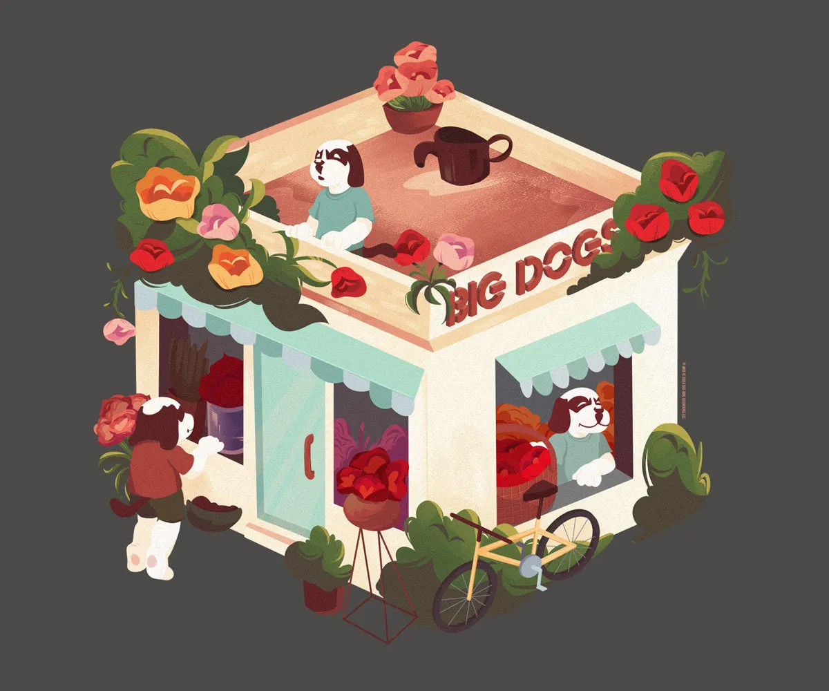 Roses Flower Shop T-shirt