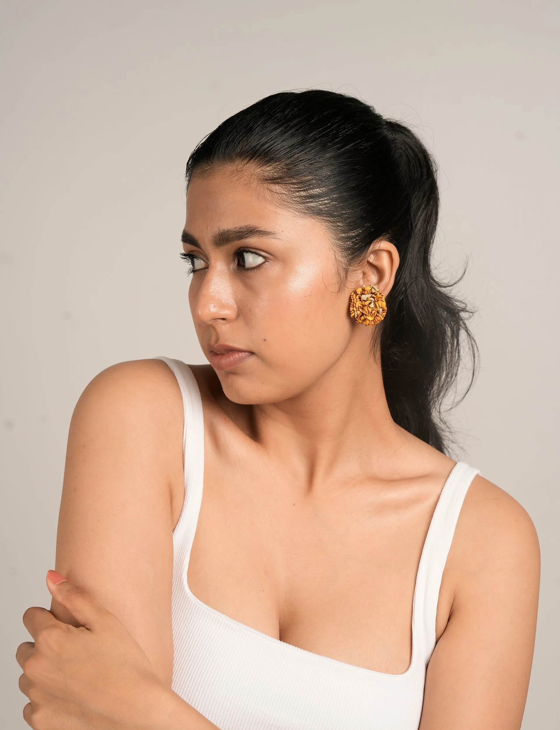 RUFFLE EARRINGS 183