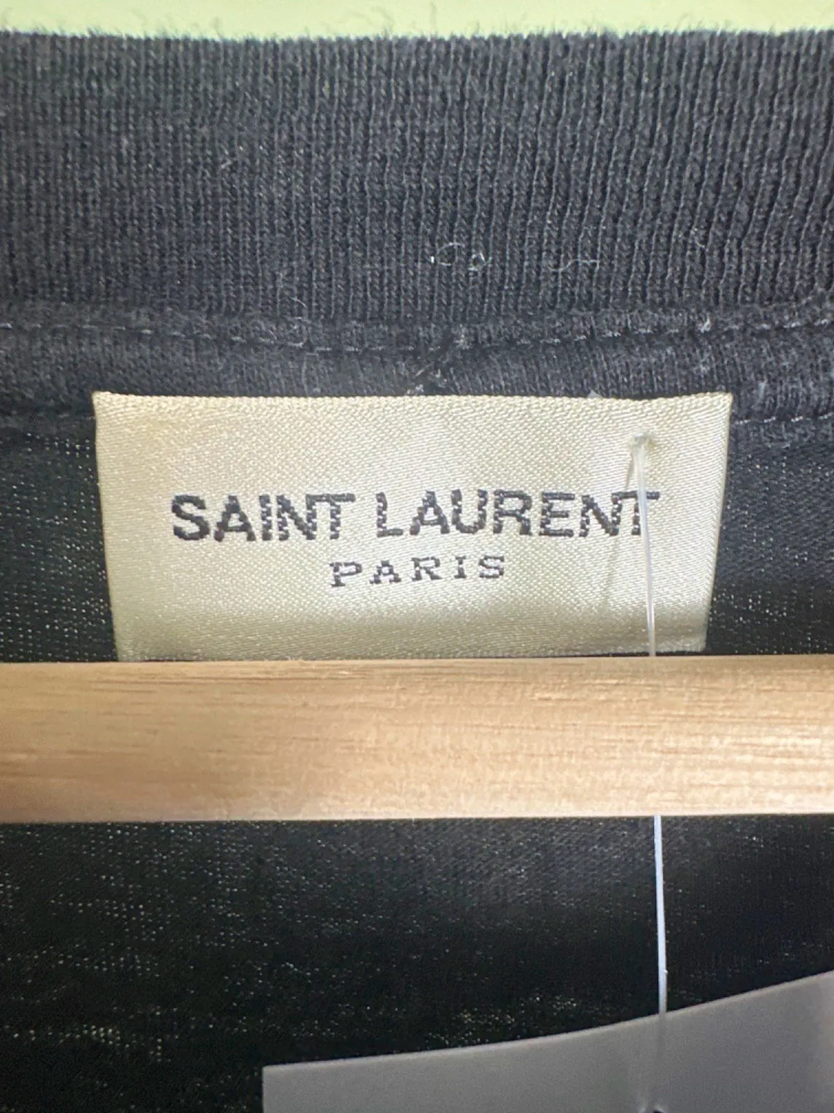 Saint Laurent Black Graphic Print T-Shirt XL