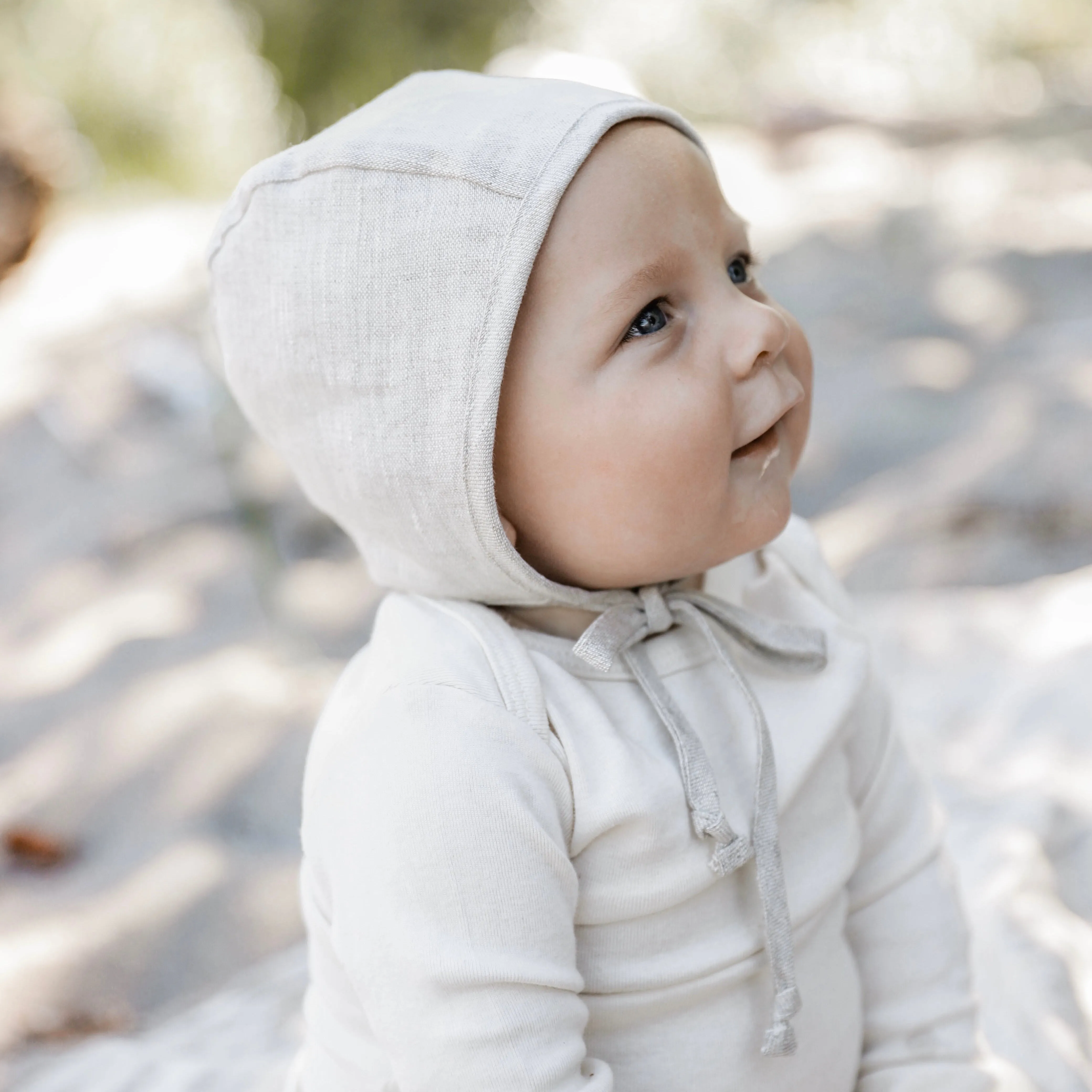 Sand Linen Bonnet
