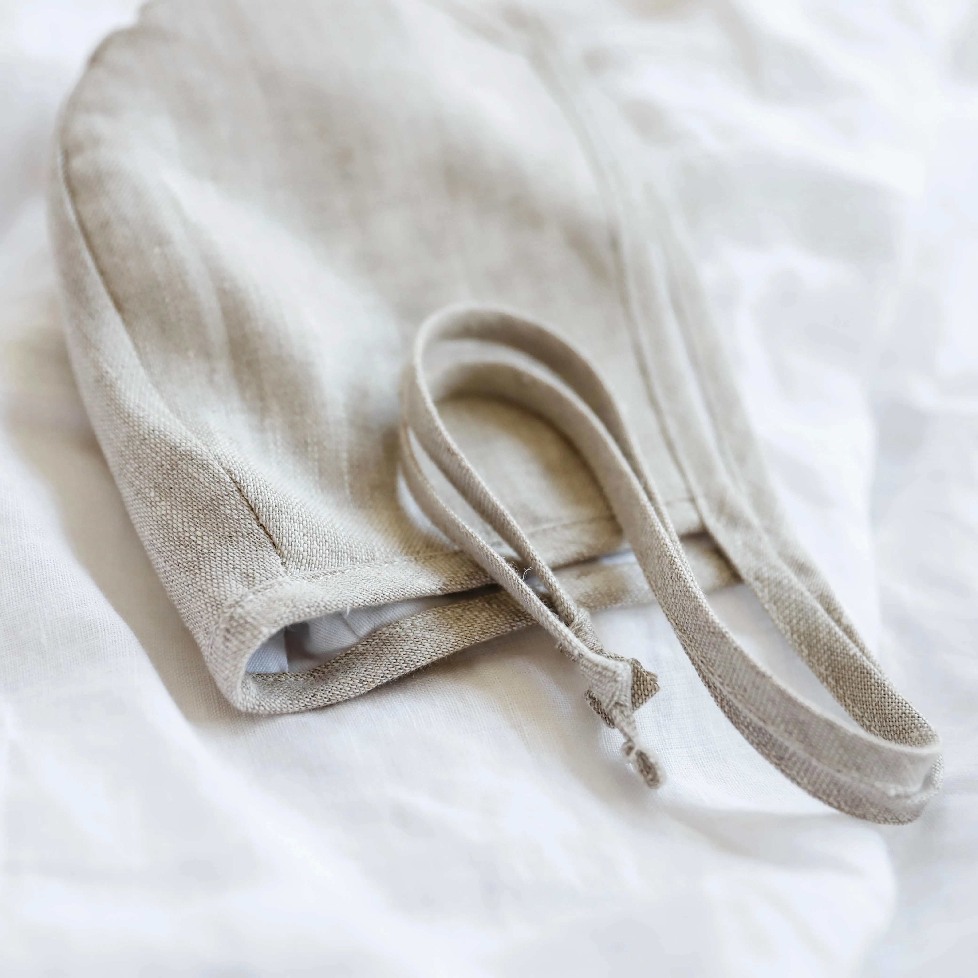 Sand Linen Bonnet