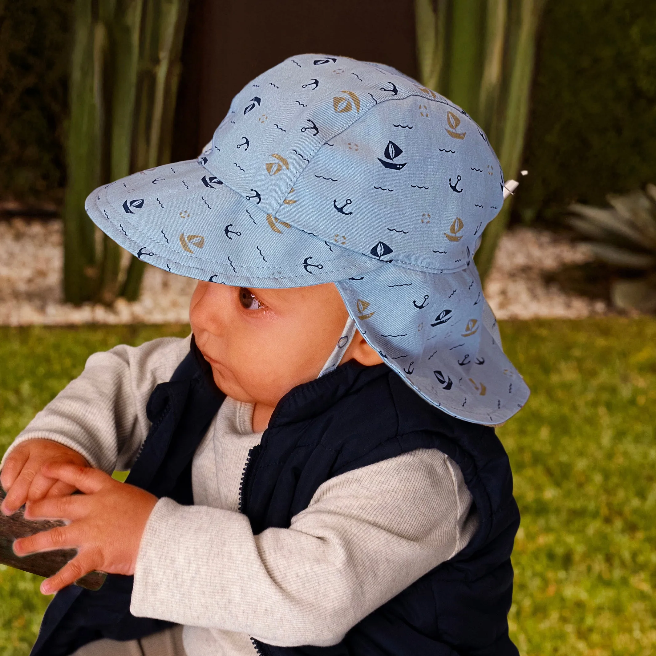 Sandy Legionnaire Hat - Blue Boats