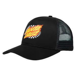 Santa Cruz Oval Check Flame Cap