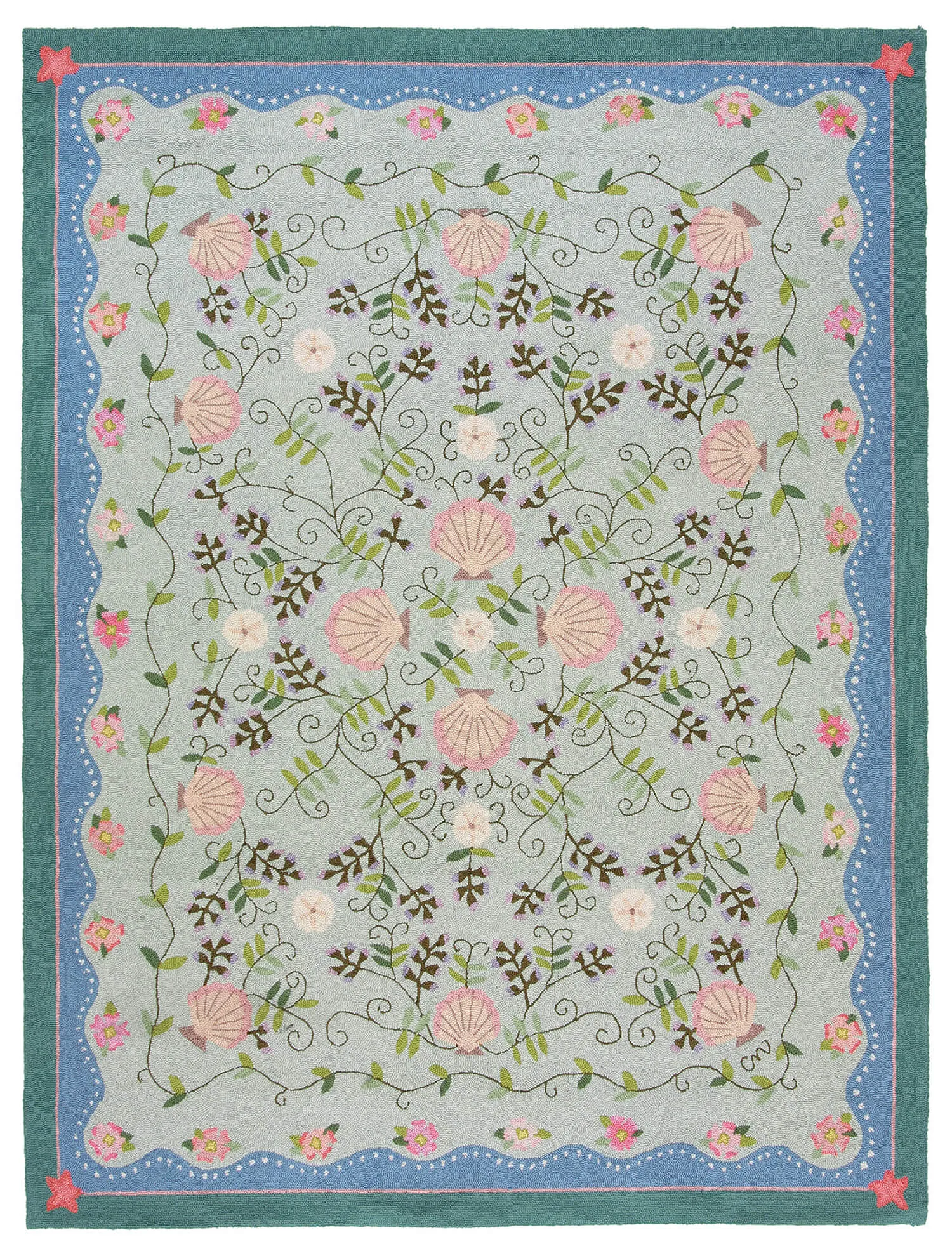 Seashell& Beachpea 6x8