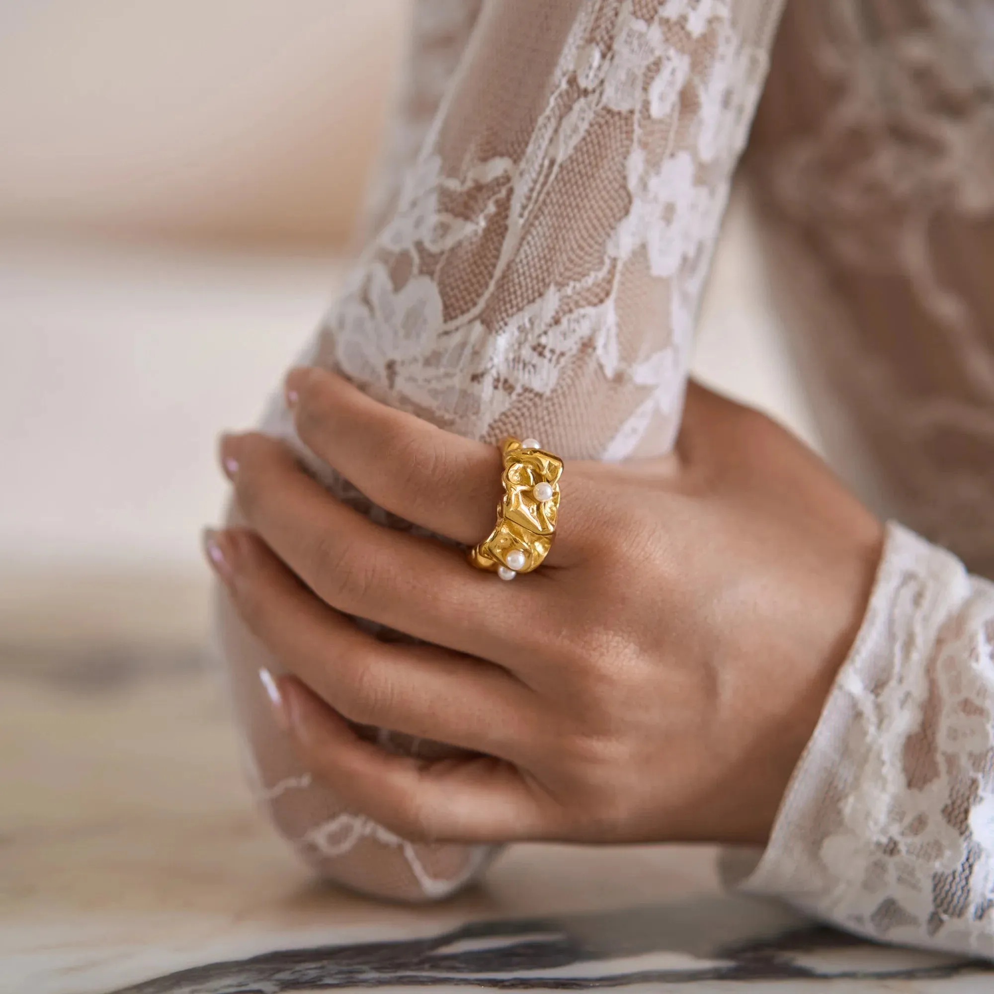 Seraphina Pearl Ring