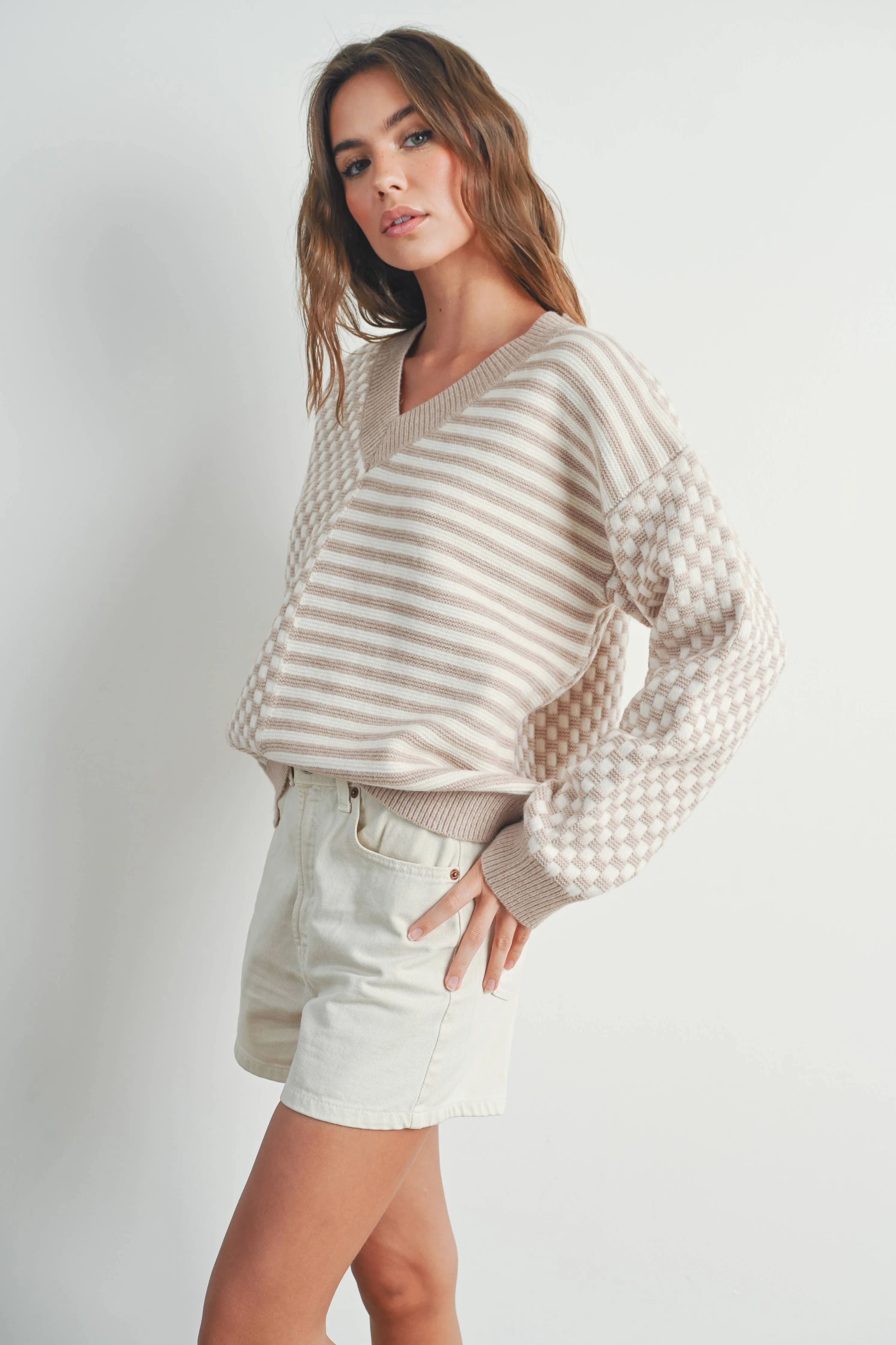 Sharon Checker Sweater