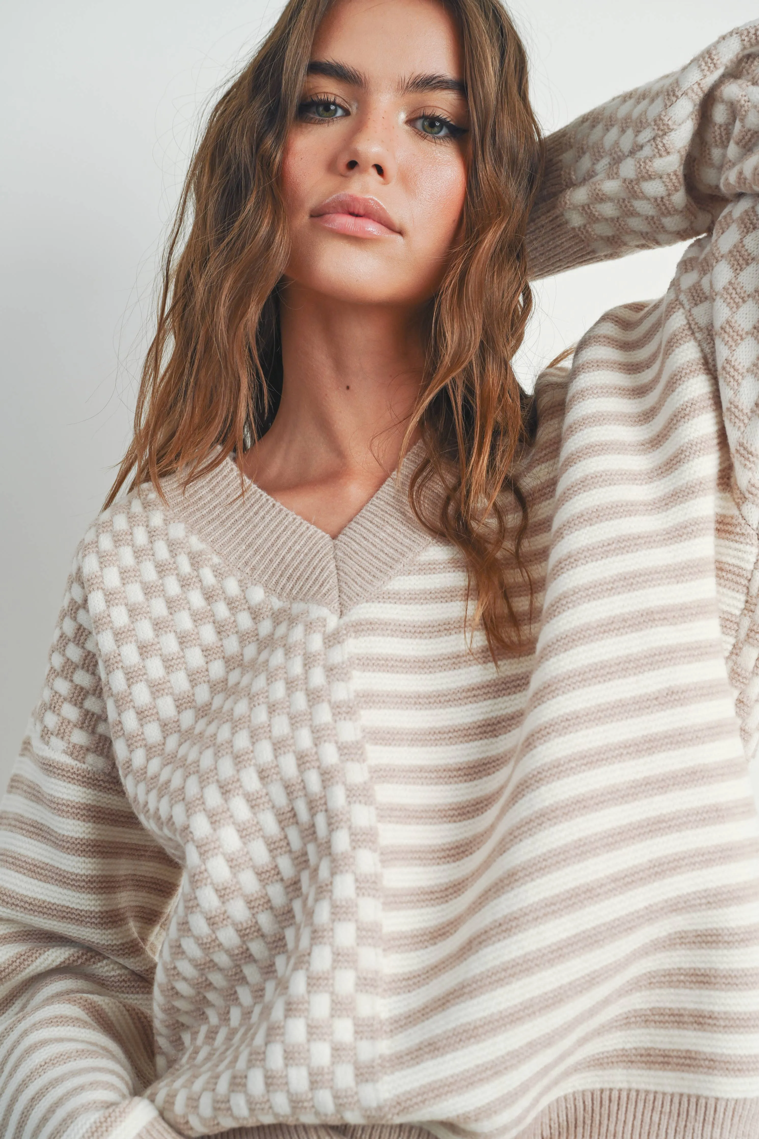 Sharon Checker Sweater