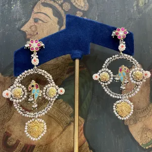 Sheetal Zaveri   I   Alia Earrings Hancrafted Earrings, Natural pearls used.  SZ-E95