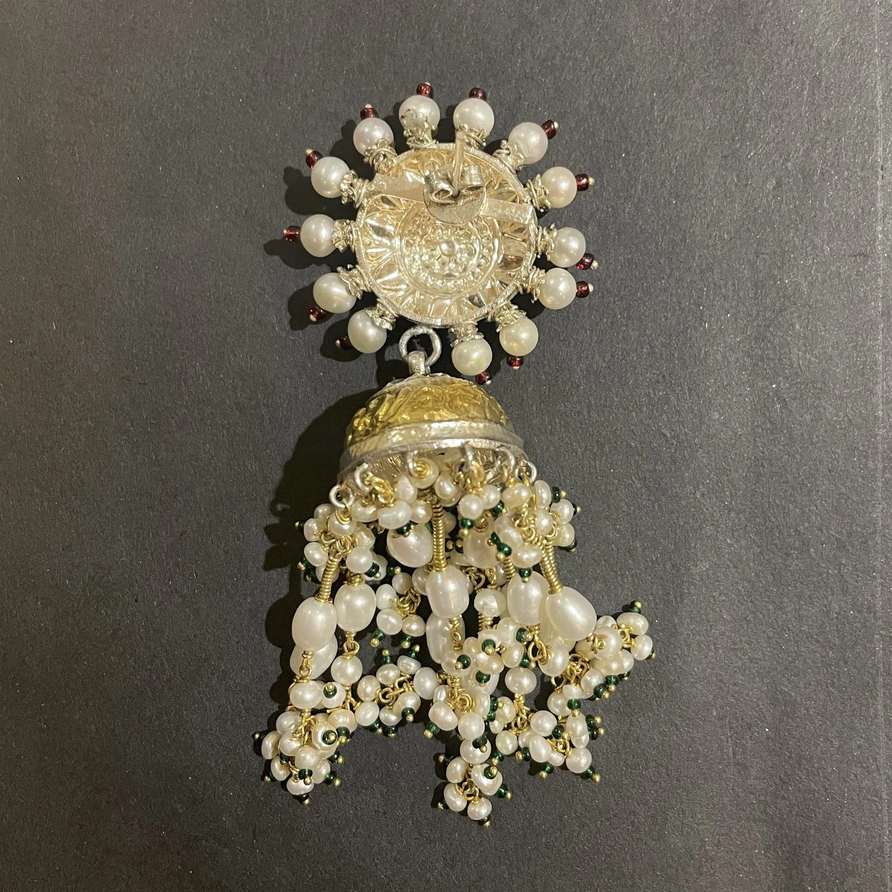 Sheetal Zaveri   I   Amulya Earrings Hancrafted Earrings, Natural pearls used.  SZ-E96a