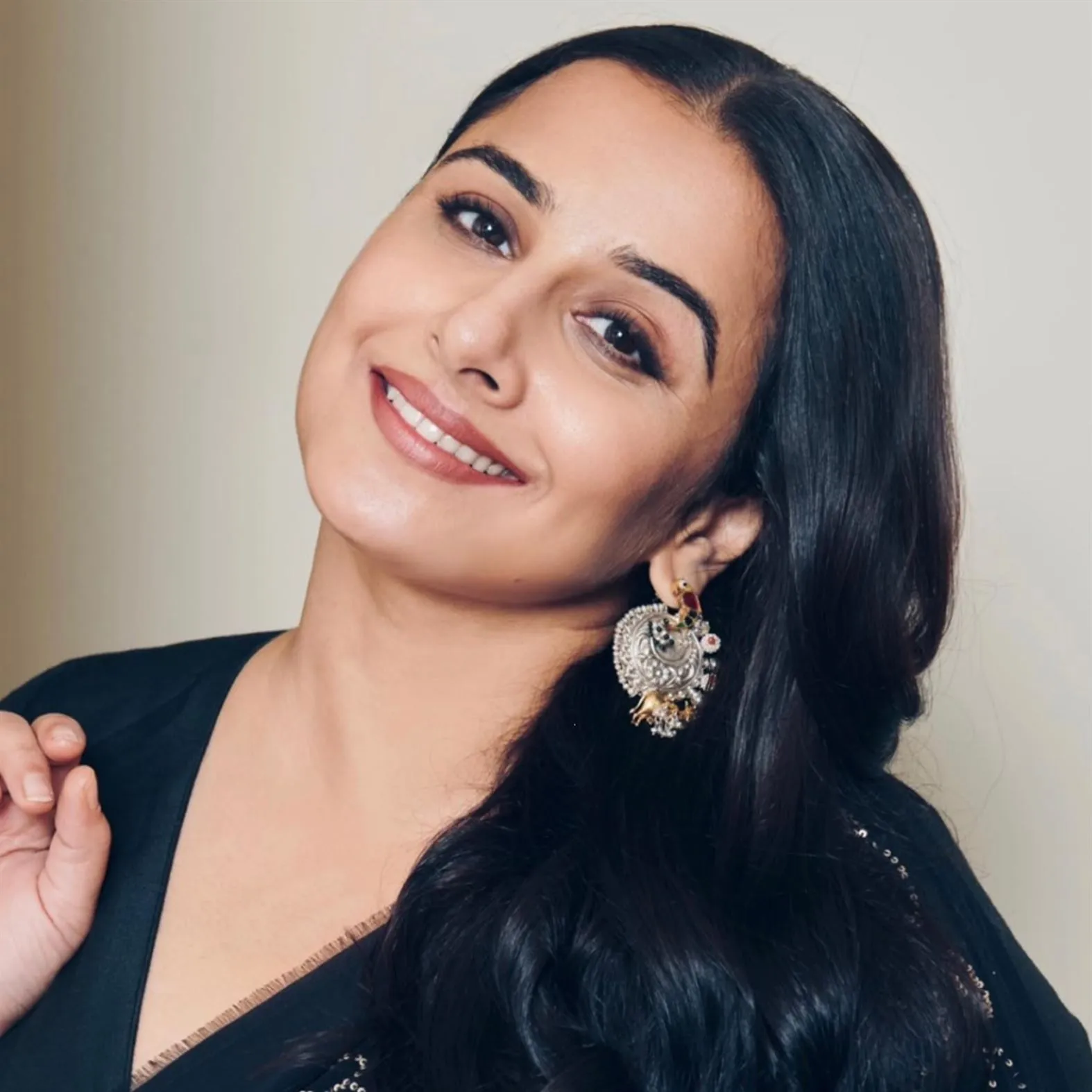 Sheetal Zaveri   I   Anu Studs Hancrafted Earrings, Natural pearls used.  SZ-E33