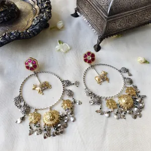 Sheetal Zaveri   I   Arth Earrings Hancrafted Earrings, Natural pearls used.  SZ-E1