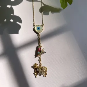 Sheetal Zaveri   I   Netra Chain Hancrafted Earrings, Natural pearls used.  SZ-CH28