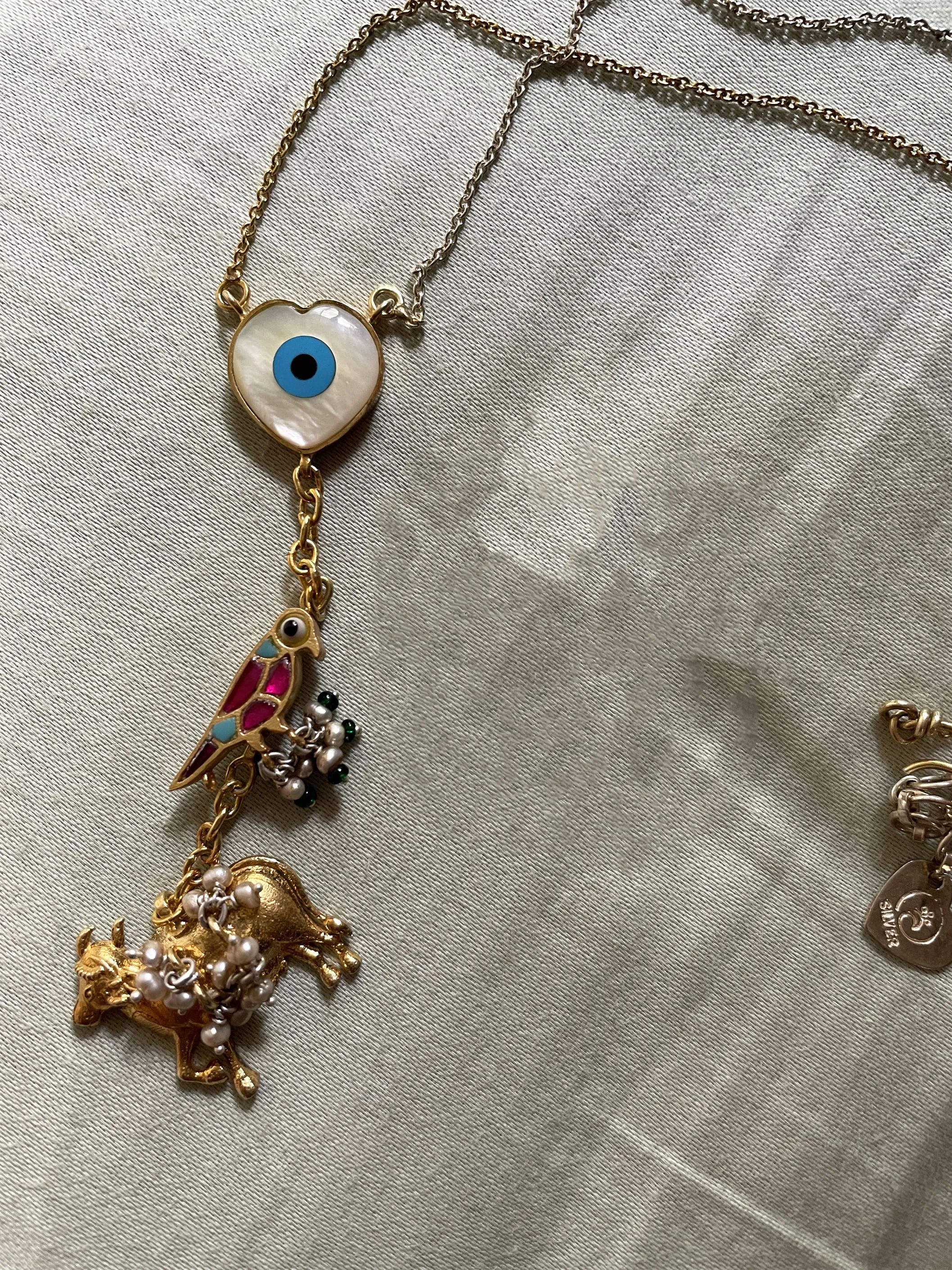 Sheetal Zaveri   I   Netra Chain Hancrafted Earrings, Natural pearls used.  SZ-CH28