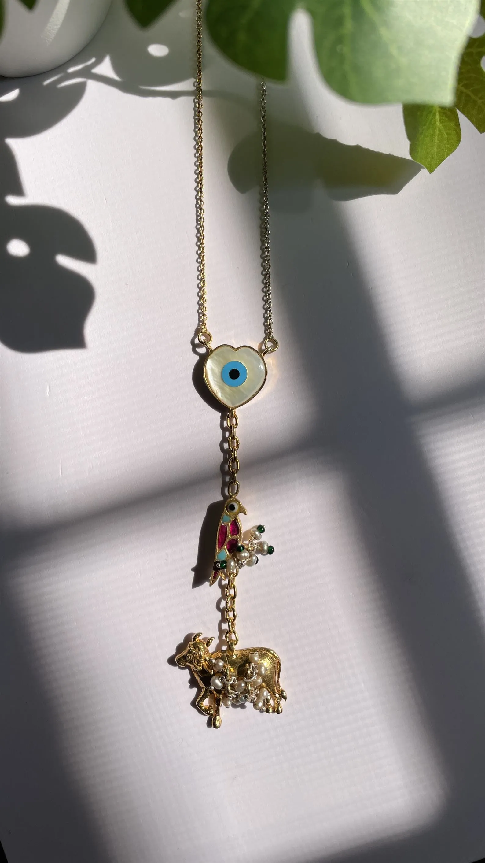 Sheetal Zaveri   I   Netra Chain Hancrafted Earrings, Natural pearls used.  SZ-CH28
