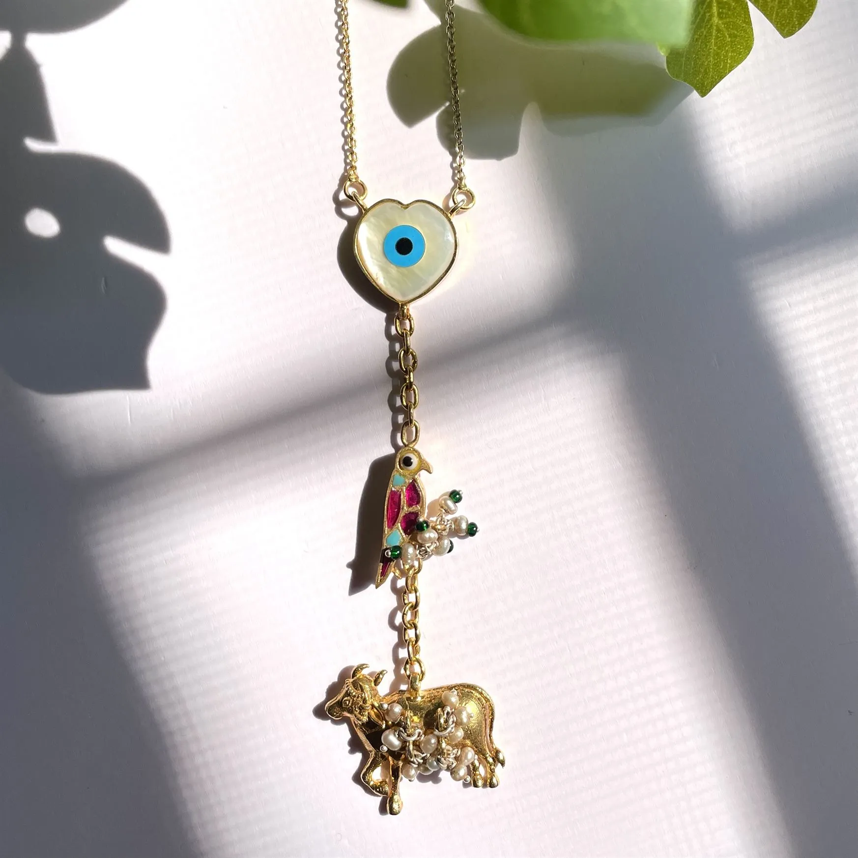 Sheetal Zaveri   I   Netra Chain Hancrafted Earrings, Natural pearls used.  SZ-CH28