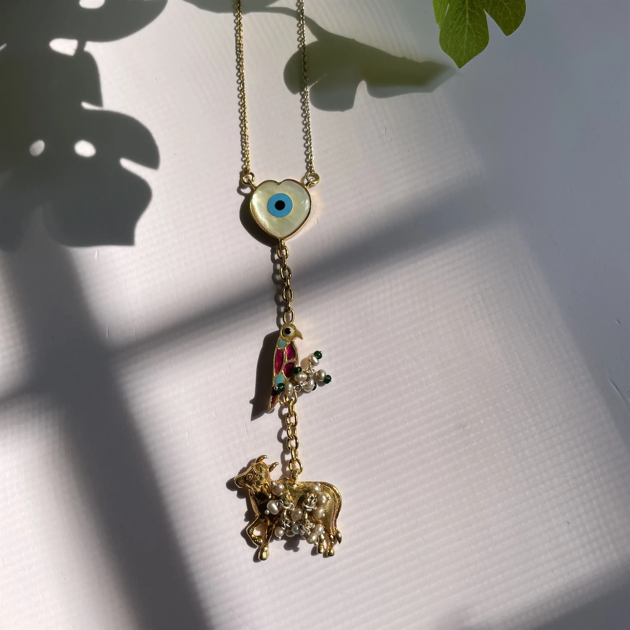 Sheetal Zaveri   I   Netra Chain Hancrafted Earrings, Natural pearls used.  SZ-CH28