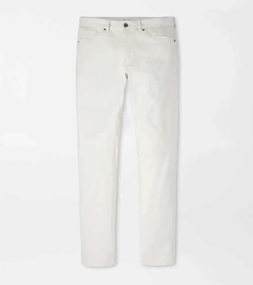 SIGNATURE SATEEN FIVE POCKET PANT - STONE
