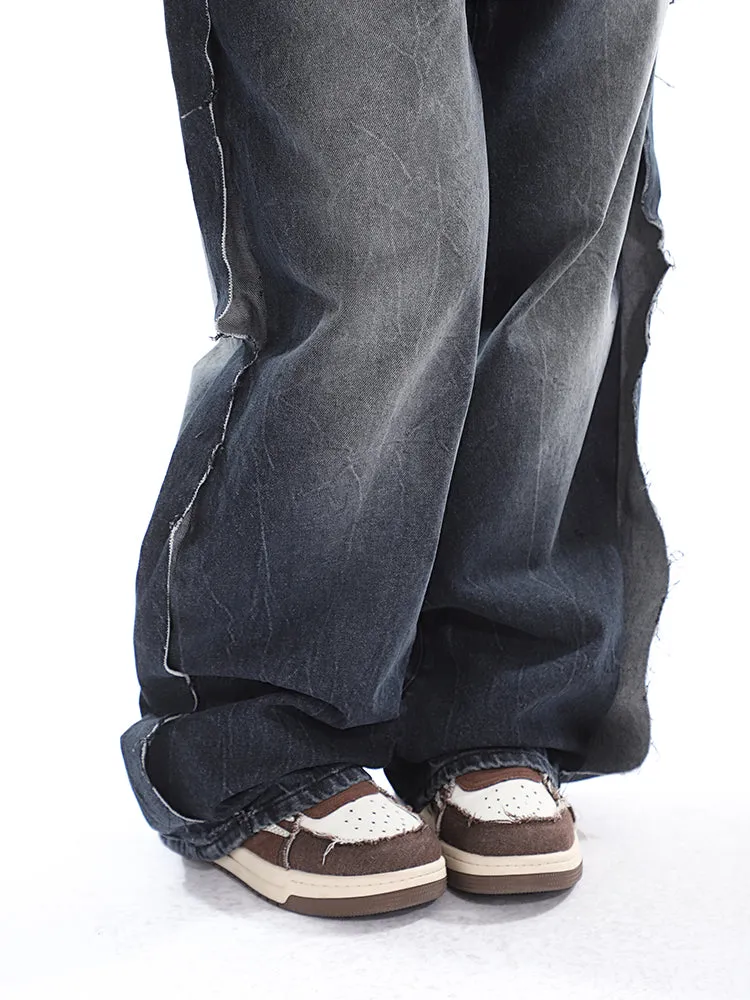 Slouchy Deconstructed Star Jeans