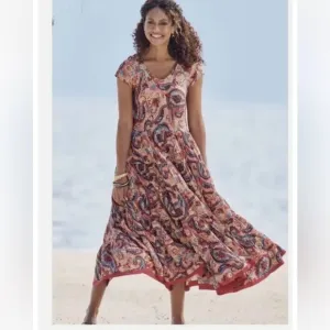 Soft Surrounding Kara Dress In Framboise Paisley XS