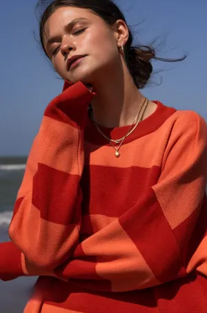 Soleil Dress - Striped Midi Style for Woman