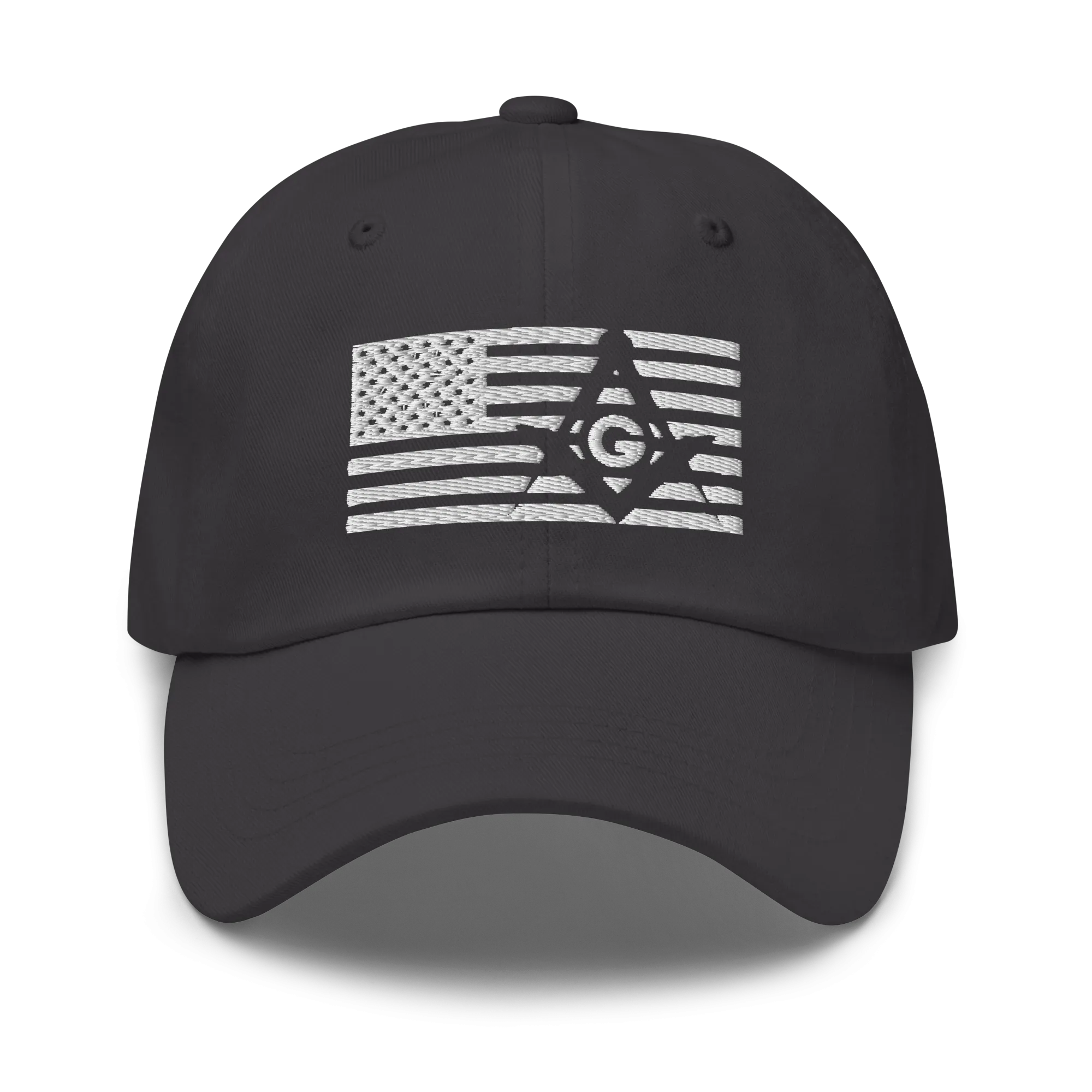 Square and Compass with G and Flag Classic Dad Hat