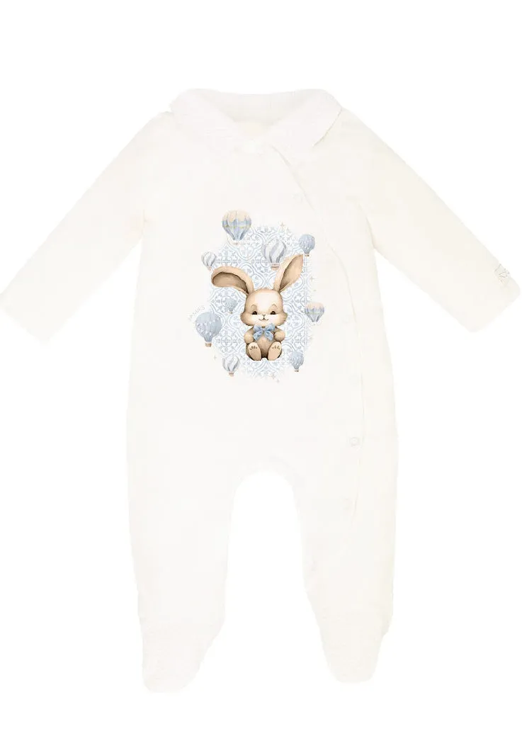 SS25 Jamiks - ROBIN Blue Bunny Babygrow