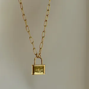 Star Lock Necklace